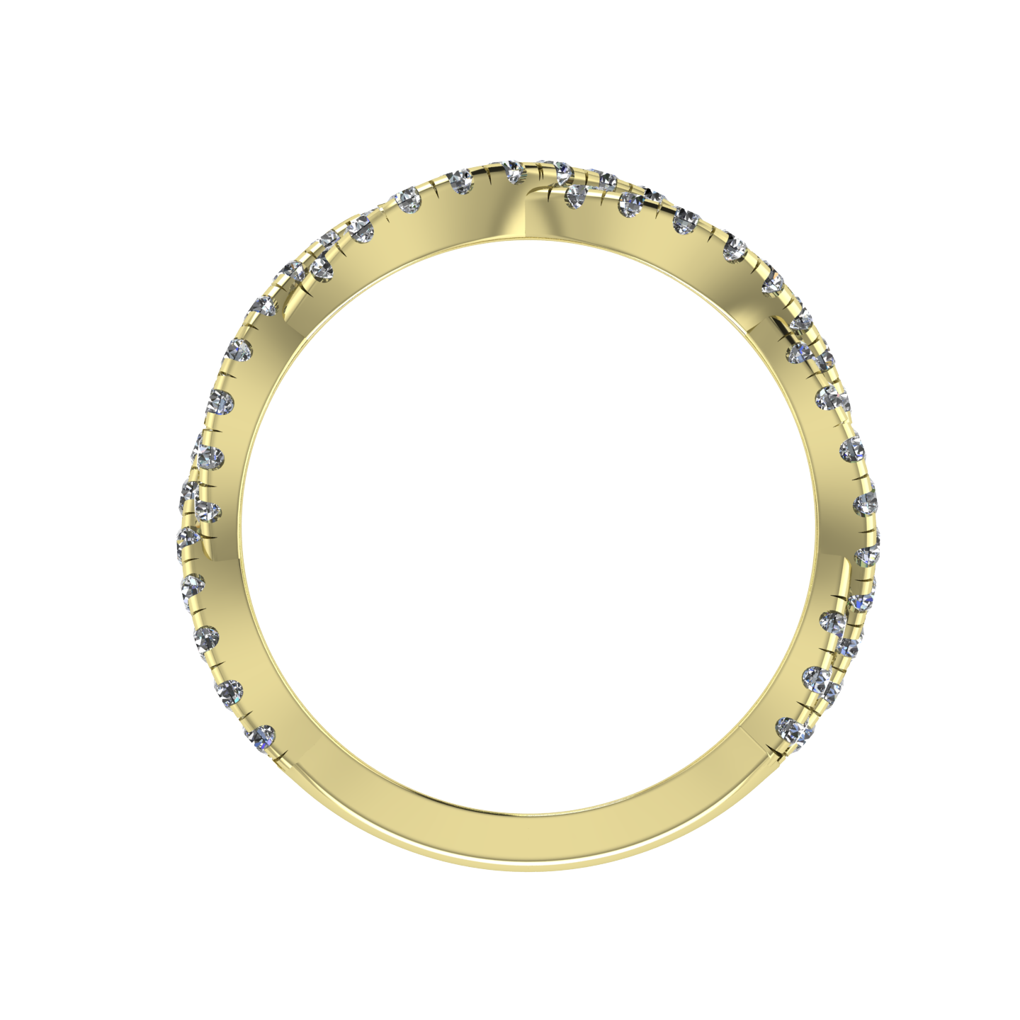 DIAMOND BANDS & STACKABLES 75%  TWISTING  STACKABLE  RINGS & BANDS